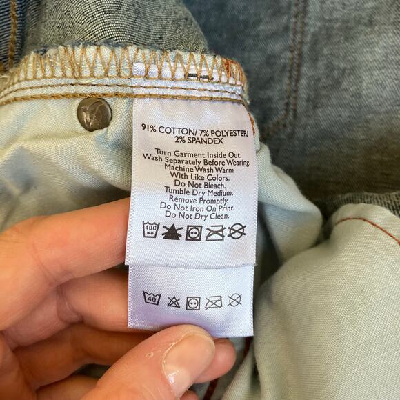 Eddie Bauer Sz 16 Tall Slightly Curvy Bootcut Jeans Dark Wash Stretchy Casual - Picture 11 of 16